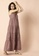 Indya pink Rose Pink Embroidered Tiered Maxi Dress 80320AA1403627GS_3