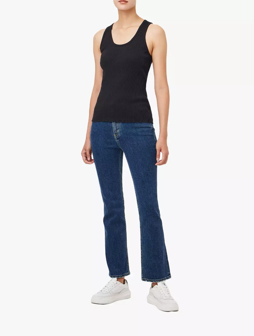 Calvin Klein - Women's Hero Tubular Lip Tank Top - Black - black