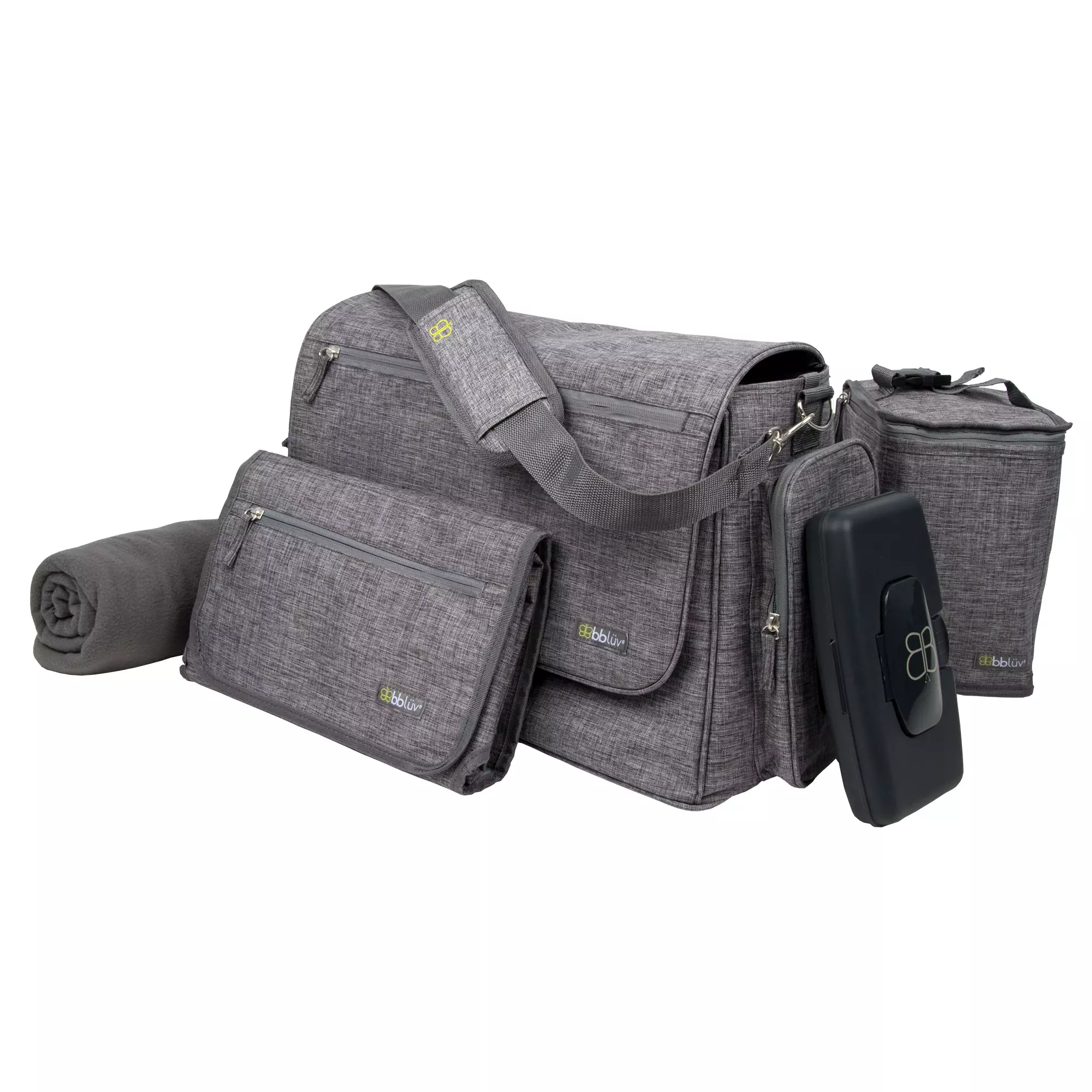 BBLUV Ultra Bag Heather Grey Diaper Bag - Tas Perlengkapan Bayi