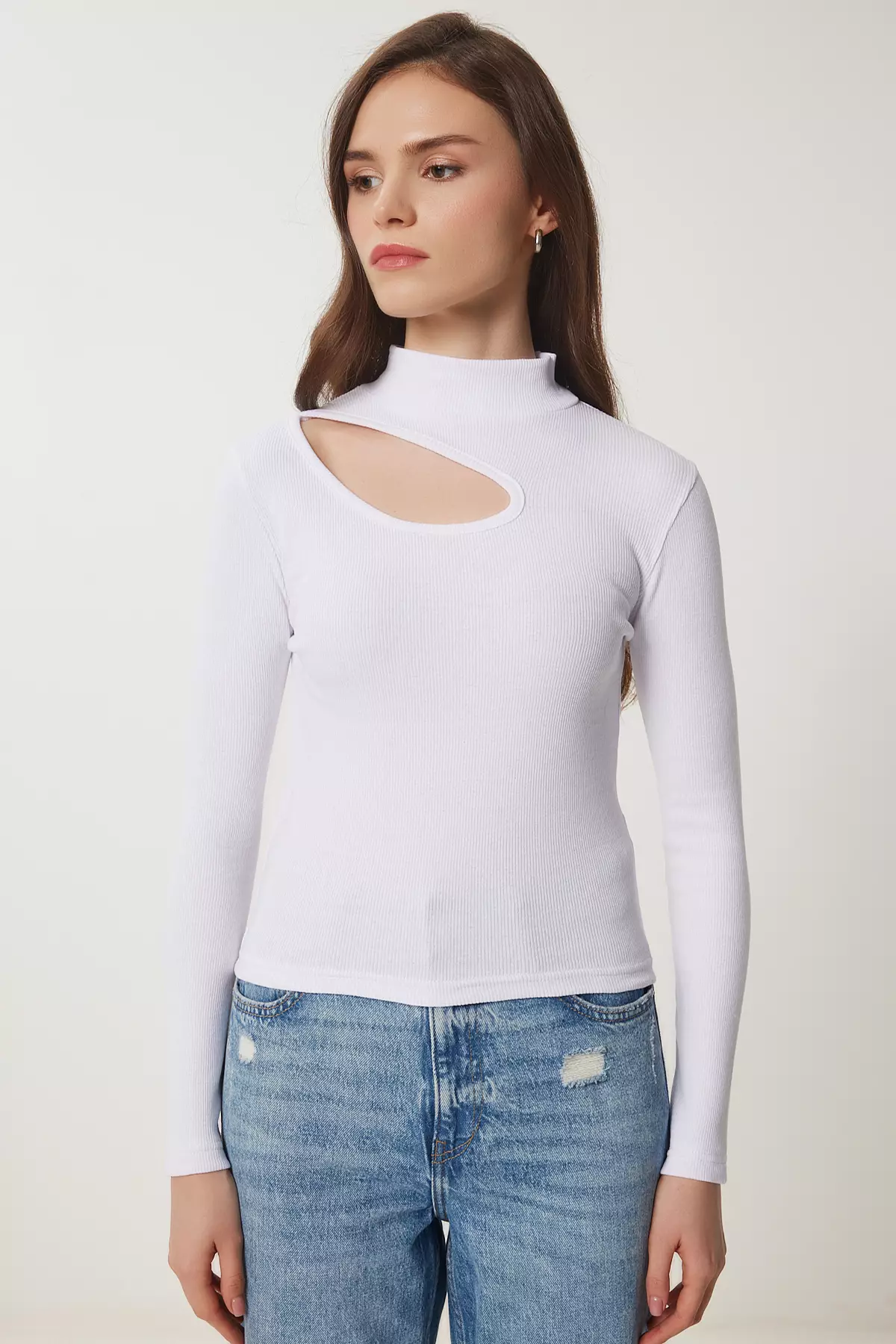 Rose-White 2-Piece Fitted Blouse Gt00235
