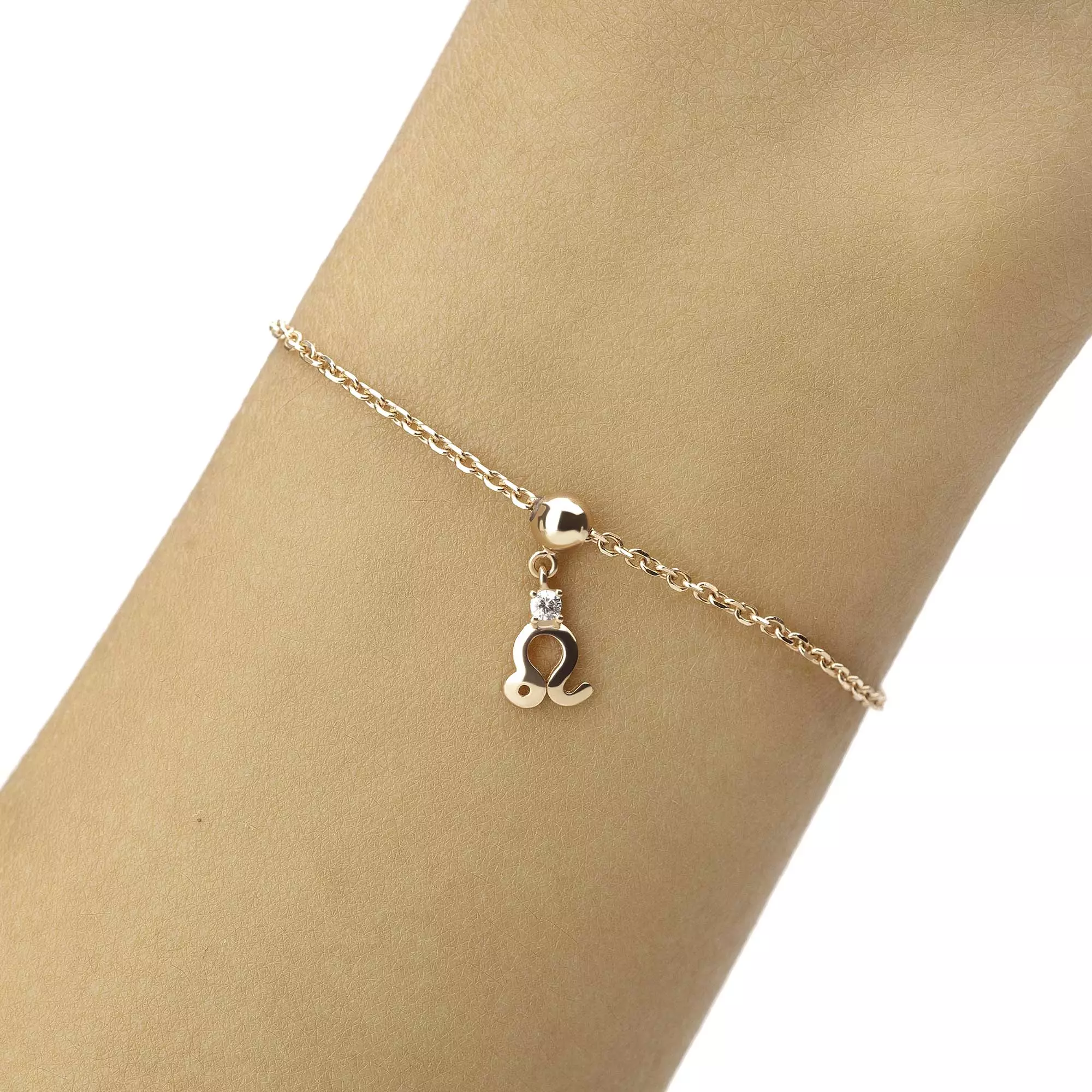 Liontin Emas 7k - Leo Gold Charm - Luxxe 01 Collection - Juene Jewelry