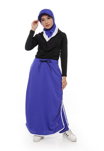 Attiqa Active blue Magical Skirt Pants Marine Blue, Sport Wear ( Celana Rok Panjang Olah Raga ) 17467AAD8BD500GS_1