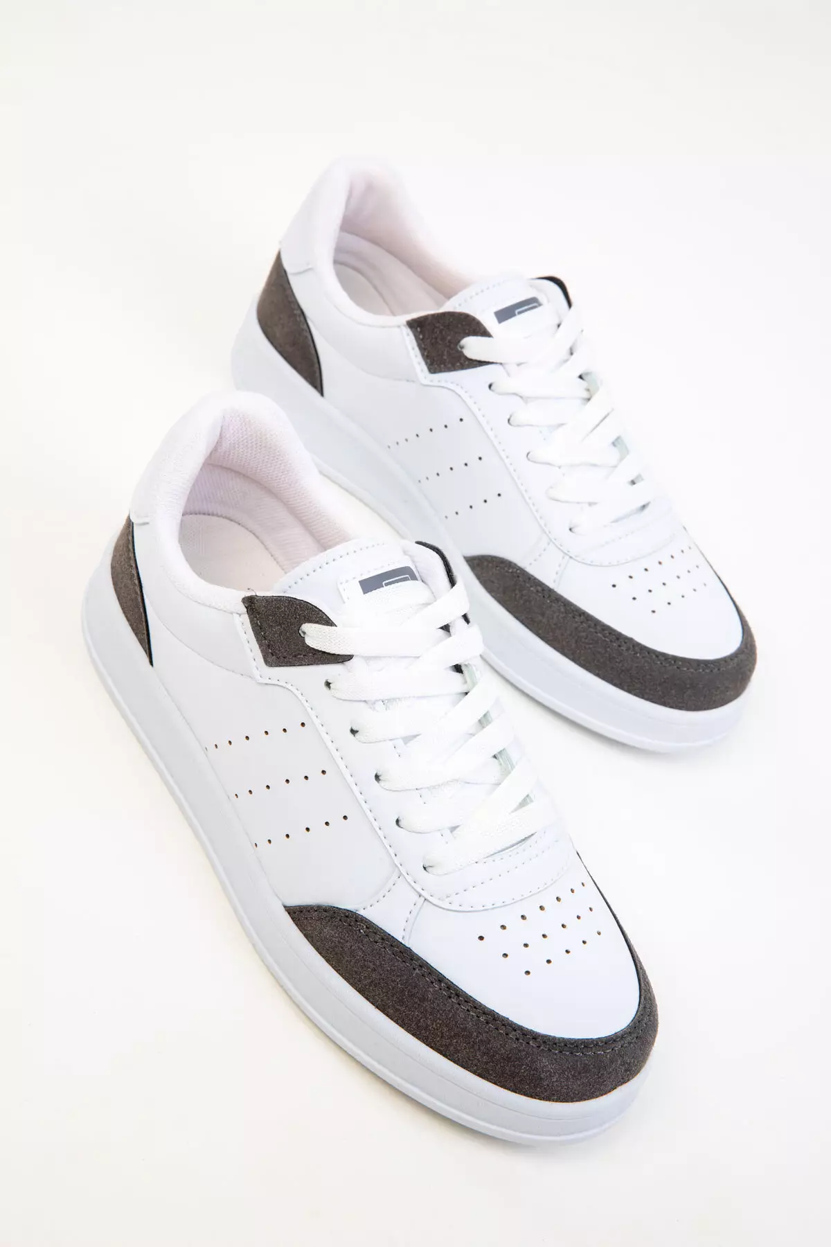 White-Smoked Women's Sneakers 20359