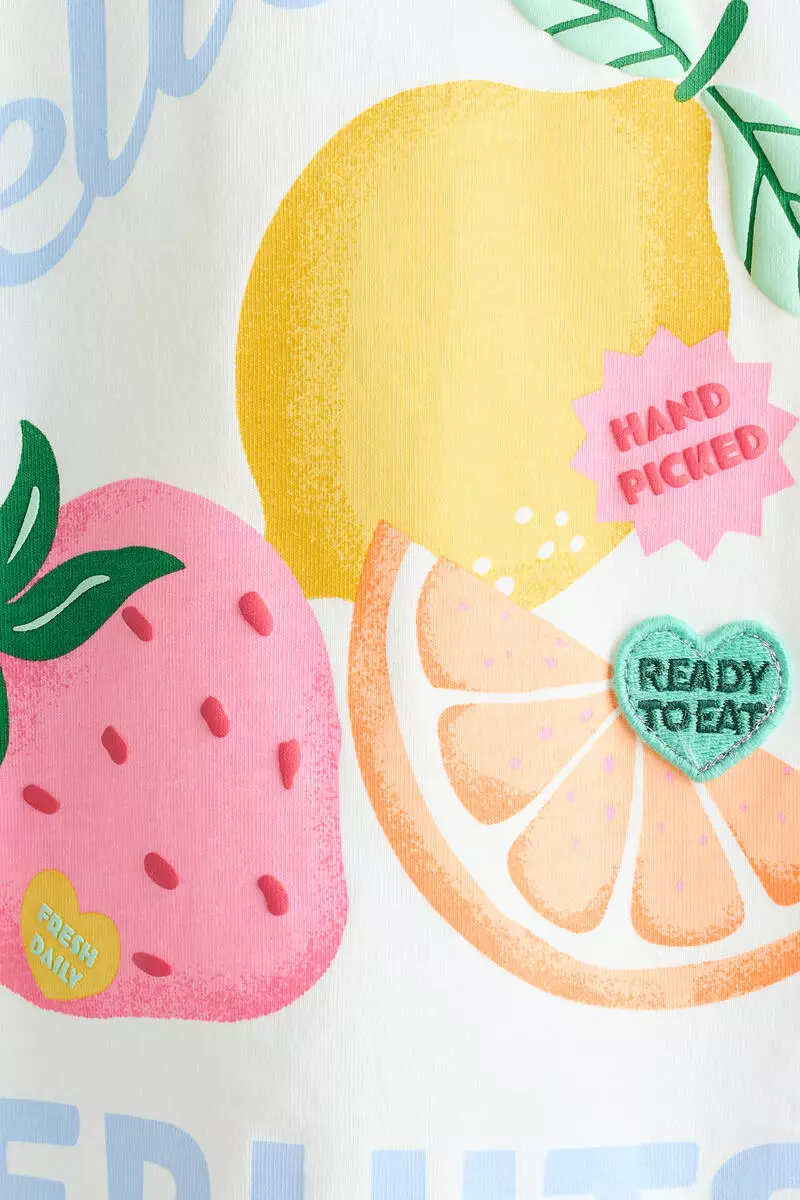 Motif-detail t-shirt