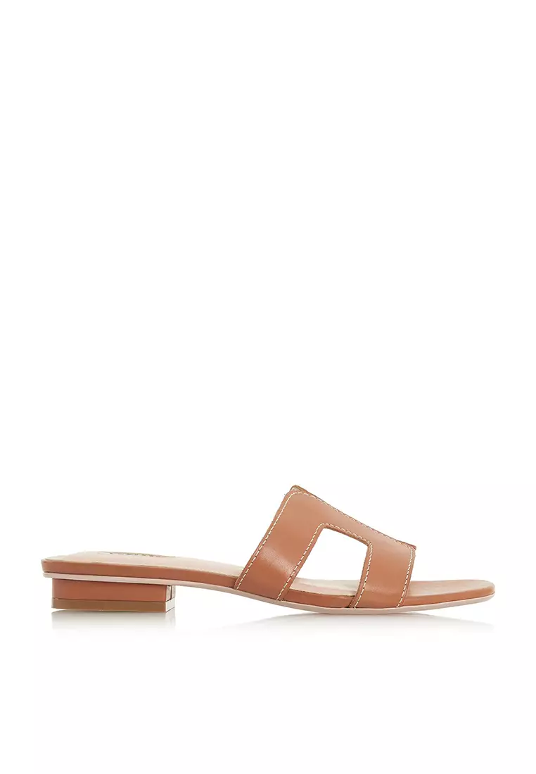 Discount on Dune London  shoes - SKU: Loupe Smart Slide Tan