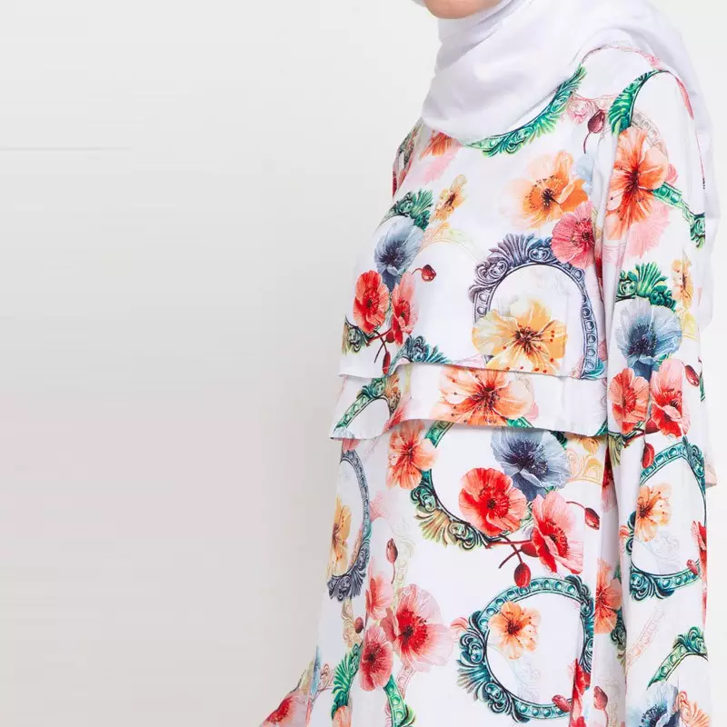 Theta Maxi Dress In Red Floral Print