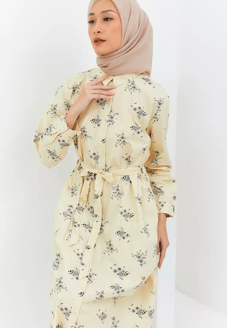 Roderica Dress Pastel Yellow (G.4237)