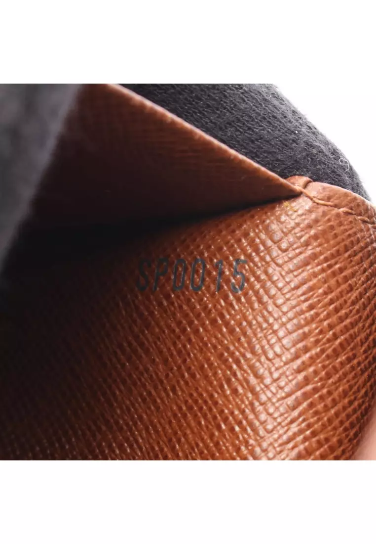 Pre-Loved Louis Vuitton Porte-Monnaie Bie Tresor monogram Bi-fold wallet PVC leather Brown