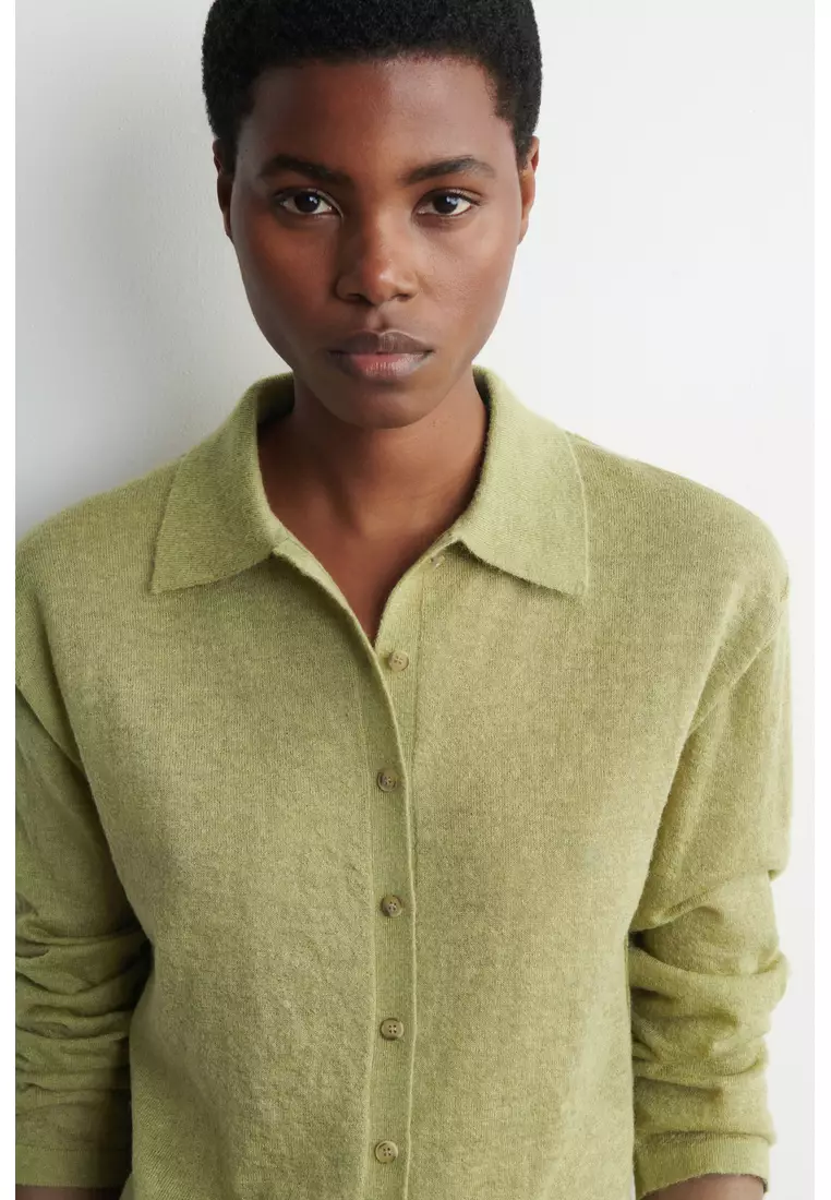 KNITTED MOHAIR-BLEND SHIRT