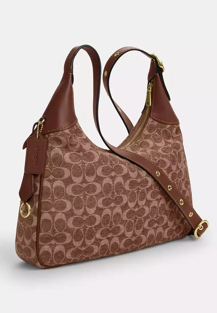 Ella Shoulder Bag In Signature Chenille