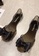 Halo black Bow Waterproof Jelly Flat Sandals BCAC7SH0373299GS_5