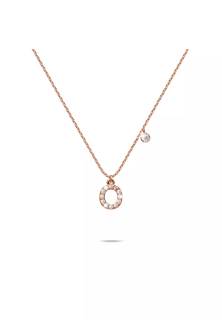 AFFY 14K Solid Gold Pendant Necklace Round Cut Cubic Zirconia Solitaire 16 