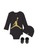 Jordan black Jordan Unisex Newborn's Jumpman Long Sleeves Bodysuit, Hat & Bootie Set (6 - 12 Months) - Black / Gold 3FEAEKA8A11B56GS_1