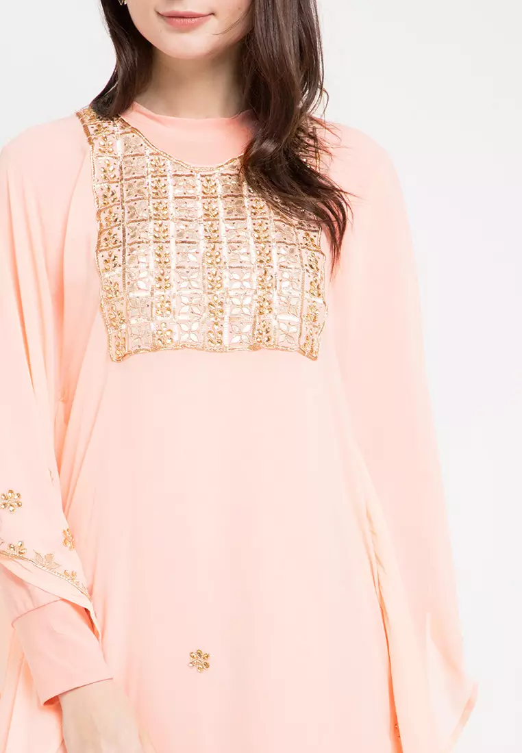 Chanira Festive Sherly Kaftan - Peach