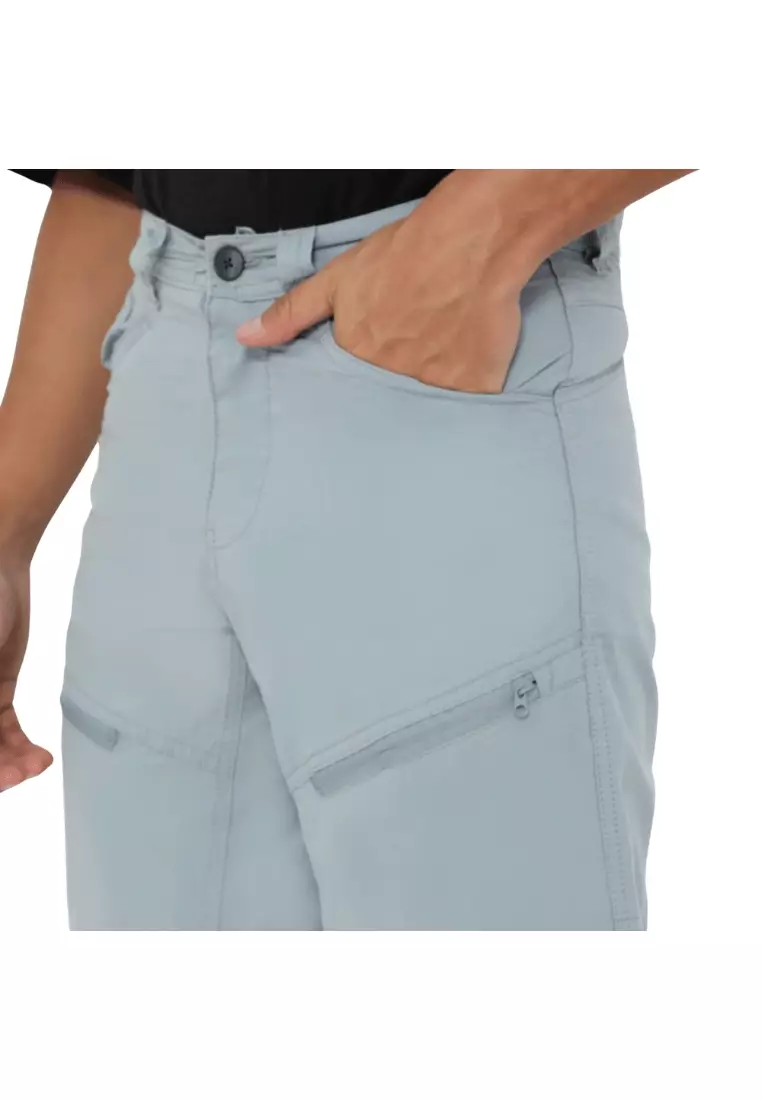 POLICE Celana Pendek Cargo Parasut Kantong Zipper Regular Fit Pria