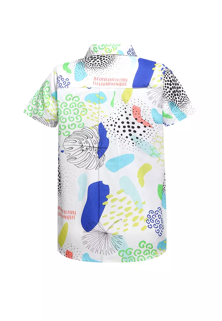 Qna Boy Woods Kemeja Pendek Anak Multicolor