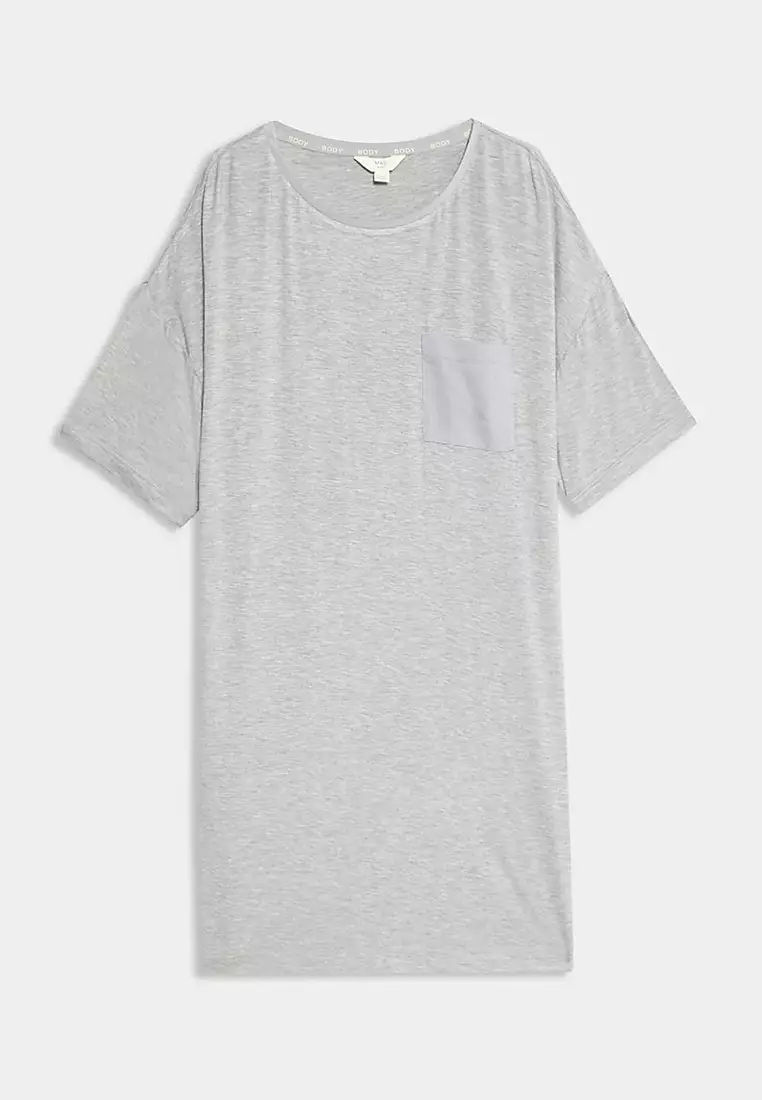 Body Soft Satin Trim Nightdress