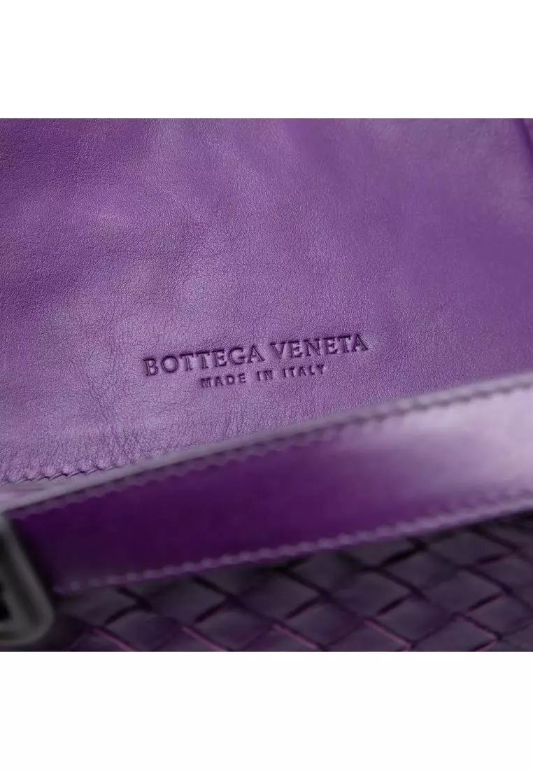 Pre-Loved Bottega Veneta Intrecciato Trimmed Nappa Satchel