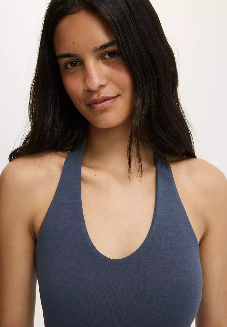 Buy Cotton On All Day V-Neck Halter Top 2026 Online | ZALORA