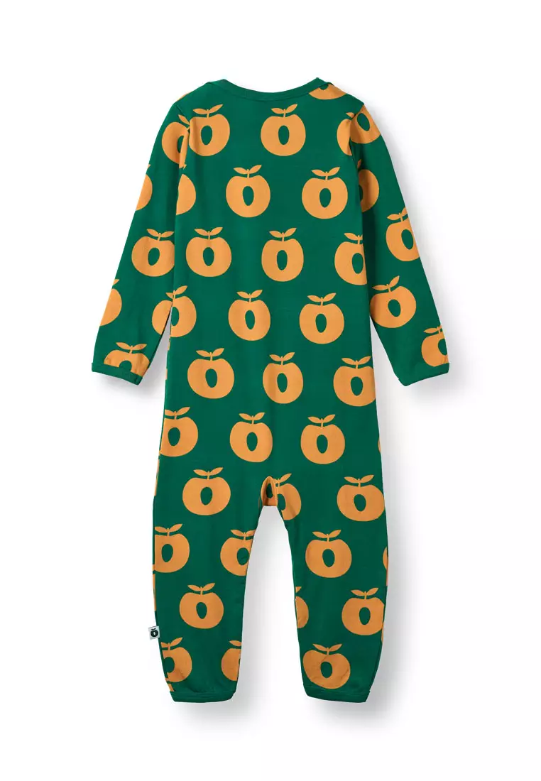 Ulm long-sleeved baby suit with apples