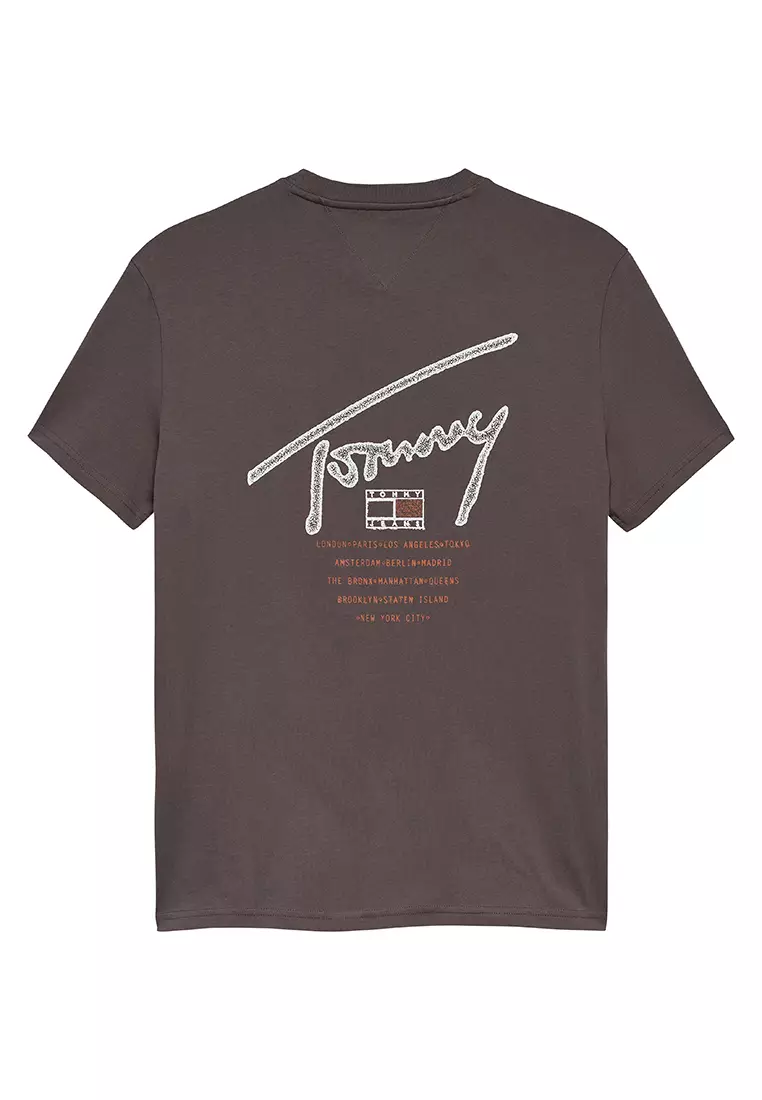 Signature Logo Crew Neck T-Shirt - Tommy Jeans