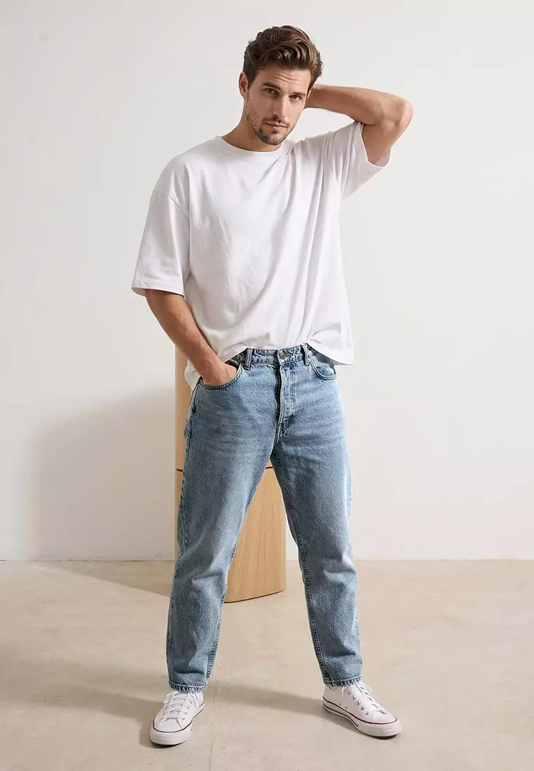 Boyfriend/ Comfort Fit Denim Pants Jeans