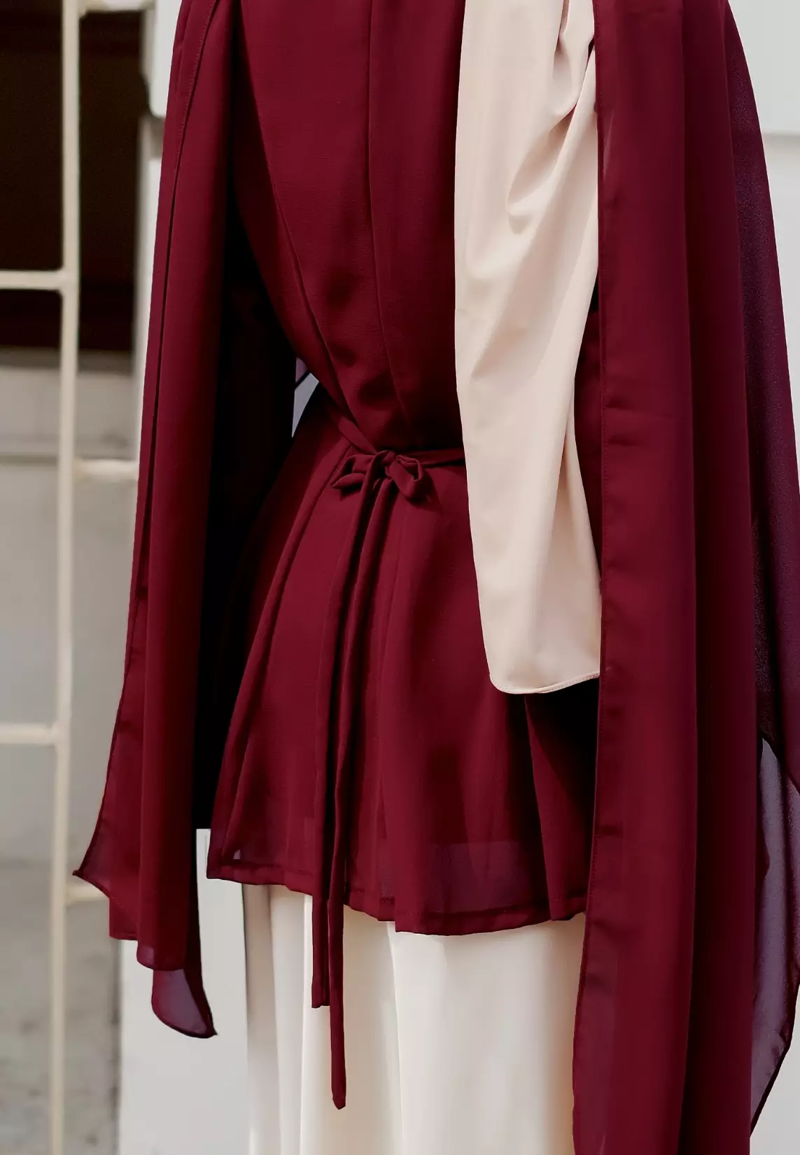 Adeline Blouse - Maroon