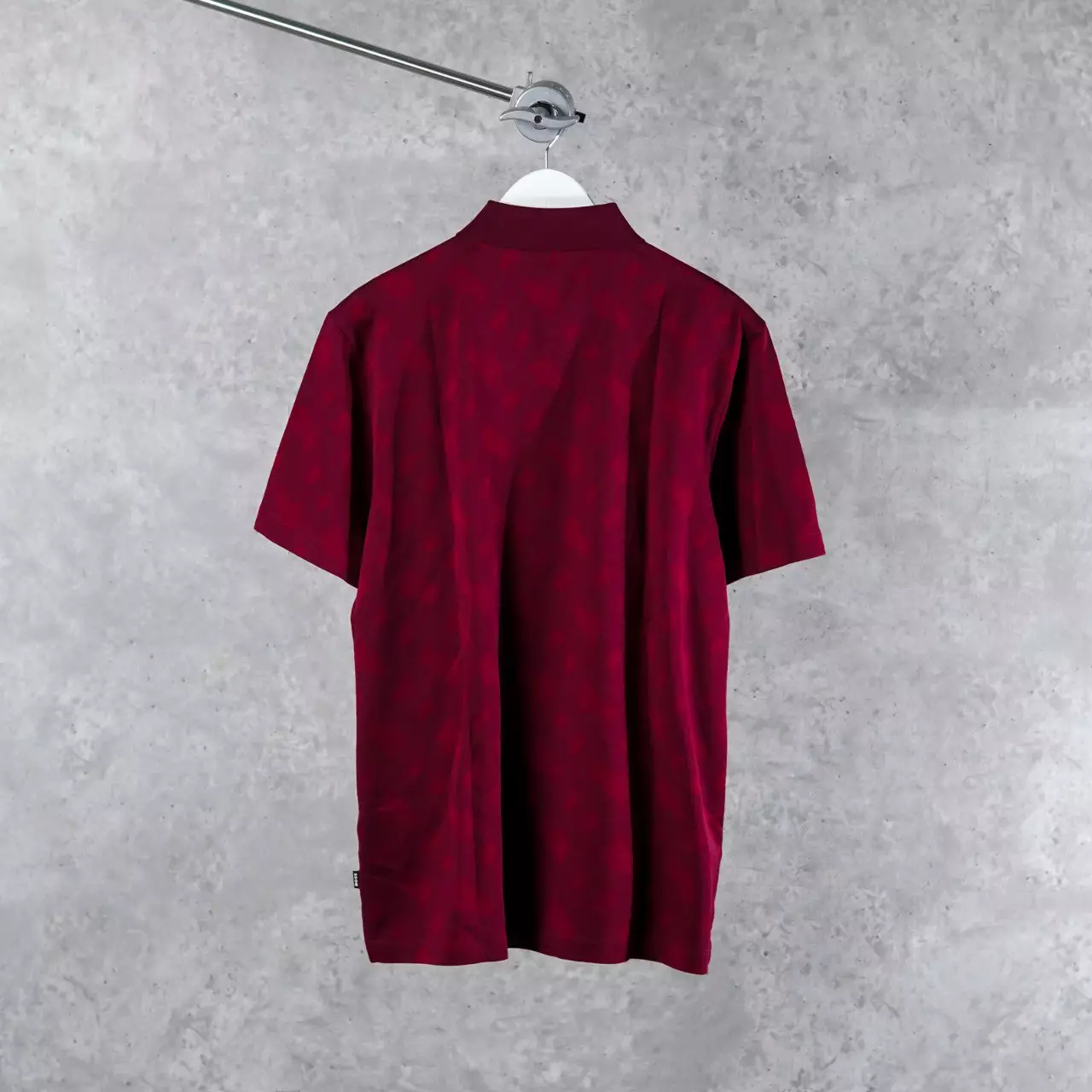 Polo HUGO BOSS PACK B MONOGRAM MAROON RED POLO 100% ORIGINAL