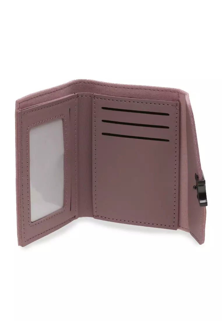 Small Wallet Design Simple Dompet Mini Wanita Premium Quality - Ungu