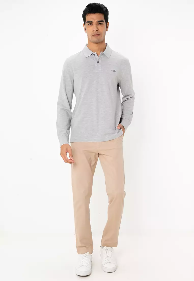 Shield Long Sleeves Polo Shirt