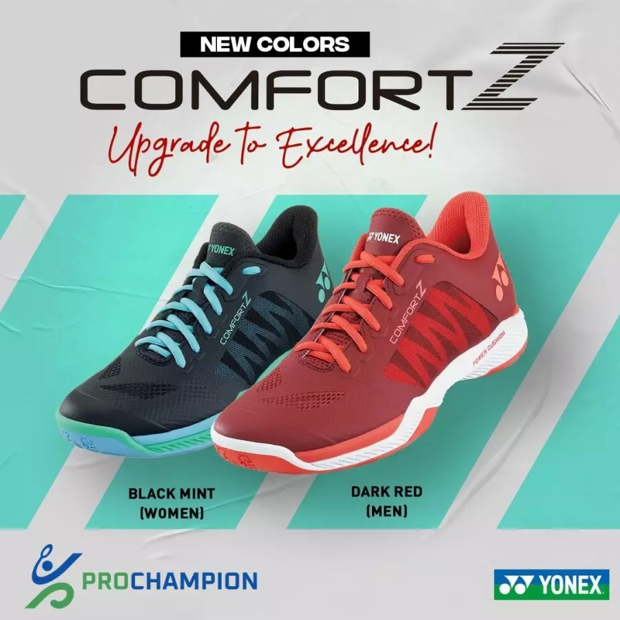 Sepatu Badminton Yonex Shoes Comfort Z3 Men Power Chusion Dark Red