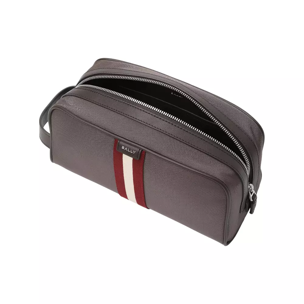 Code Nylon Wash Bag Mid Grey/Ebano