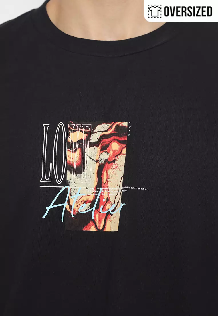 RBJ T-Shirt Cotton Combed Oversized Pria 2079350041