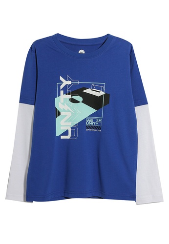 361° blue Sports Long Sleeve T-Shirt 7B9C6KA93E653BGS_1