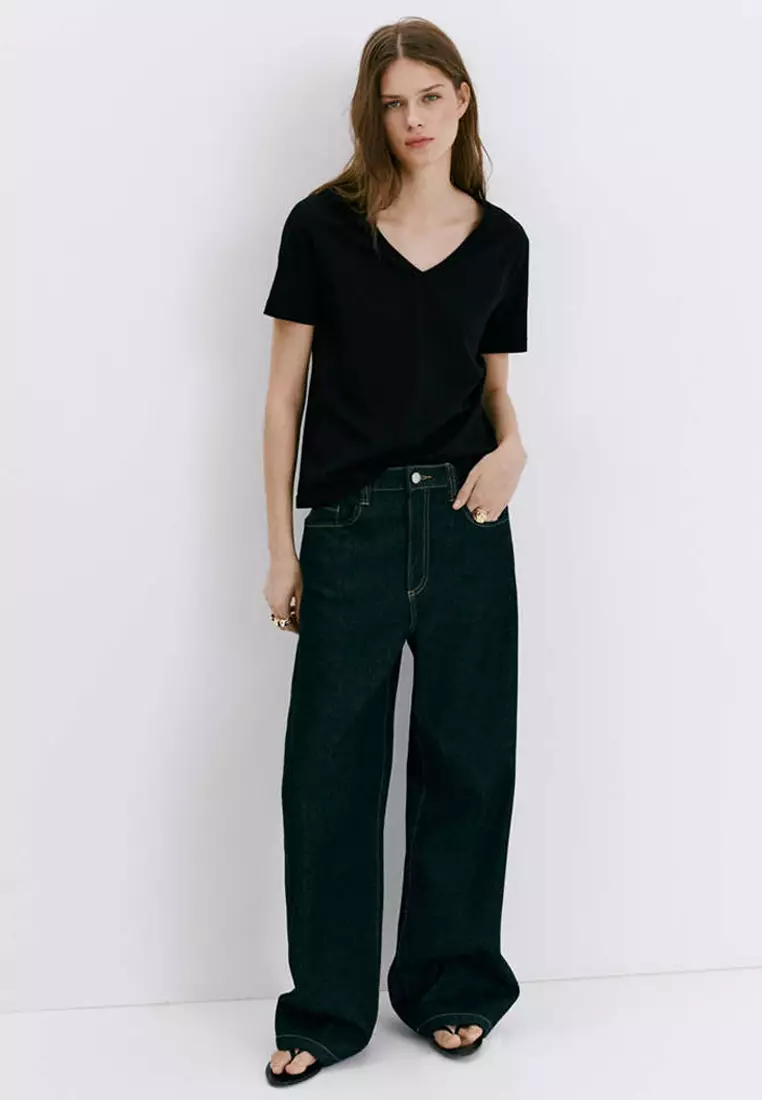 V-Neck Cotton T-Shirt