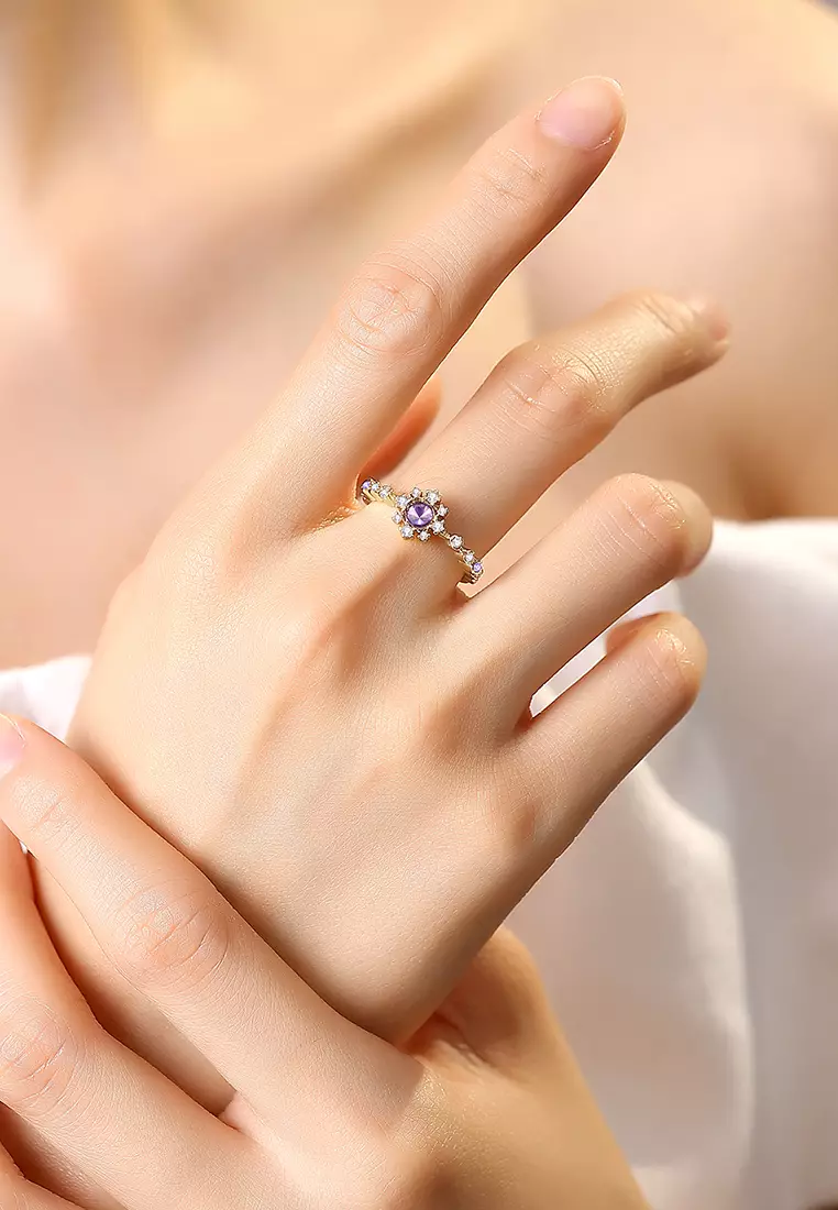 Cincin Wanita Korea Elegan Perhiasan Original Free Size Zircon 5A Cincin Cewek Berlian Rings