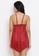 Clovia red Clovia Babydoll with Lace in Red - Satin 9E6CEAAB7A937AGS_5