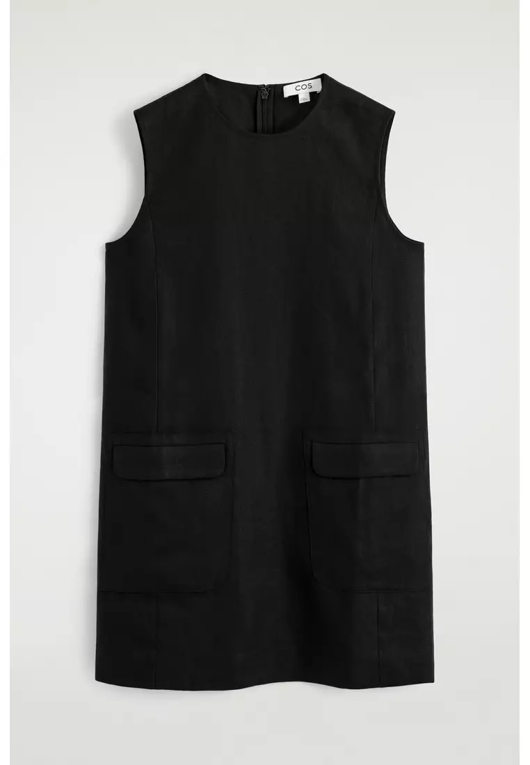 LINEN MINI SHIFT DRESS