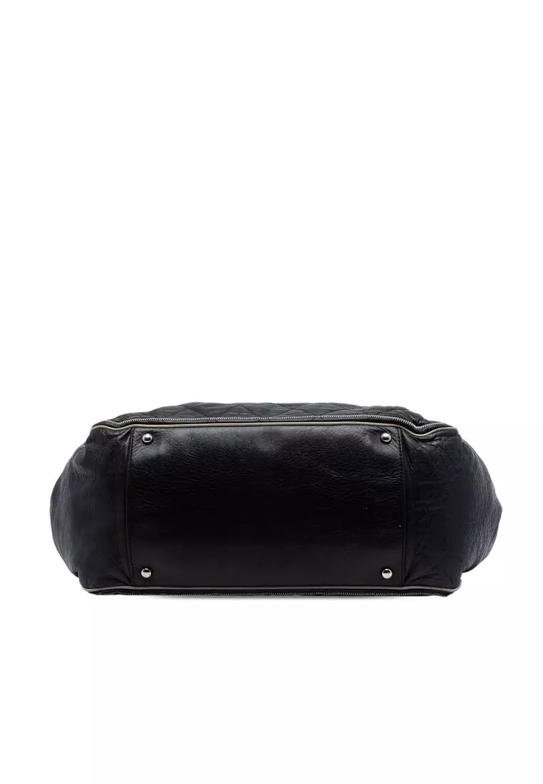 Pre-Loved Chanel Quilted Lambskin East West Mademoiselle Accordion Flap