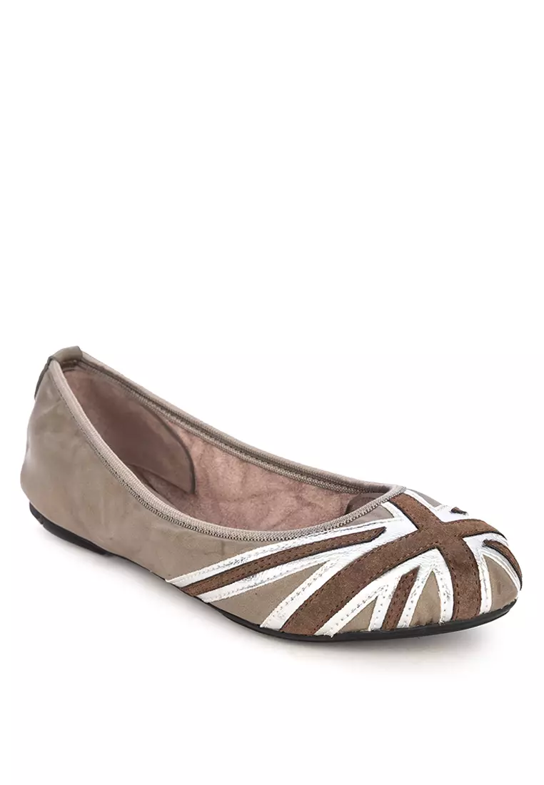 Union jack ballet flats top