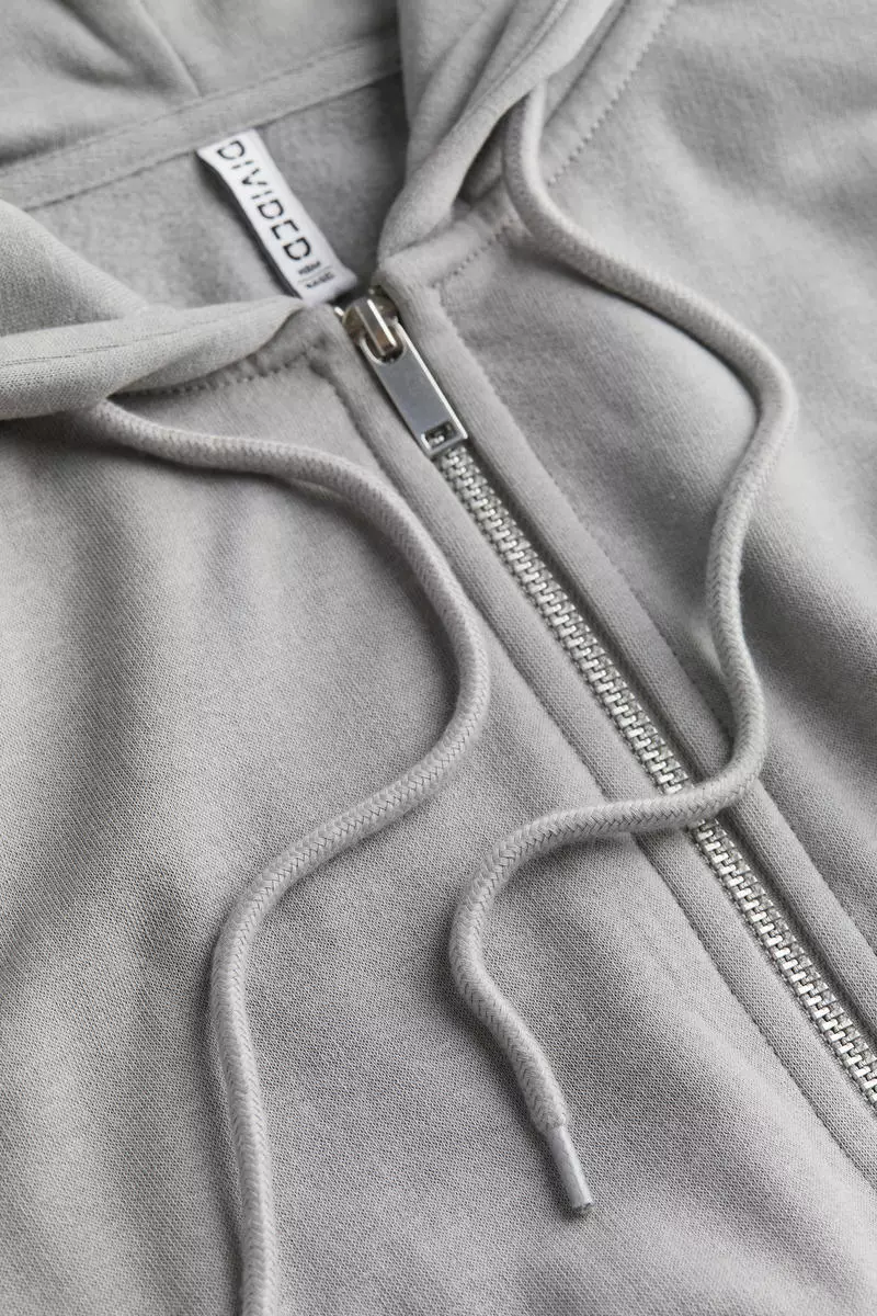 Oversized zip-through hoodie