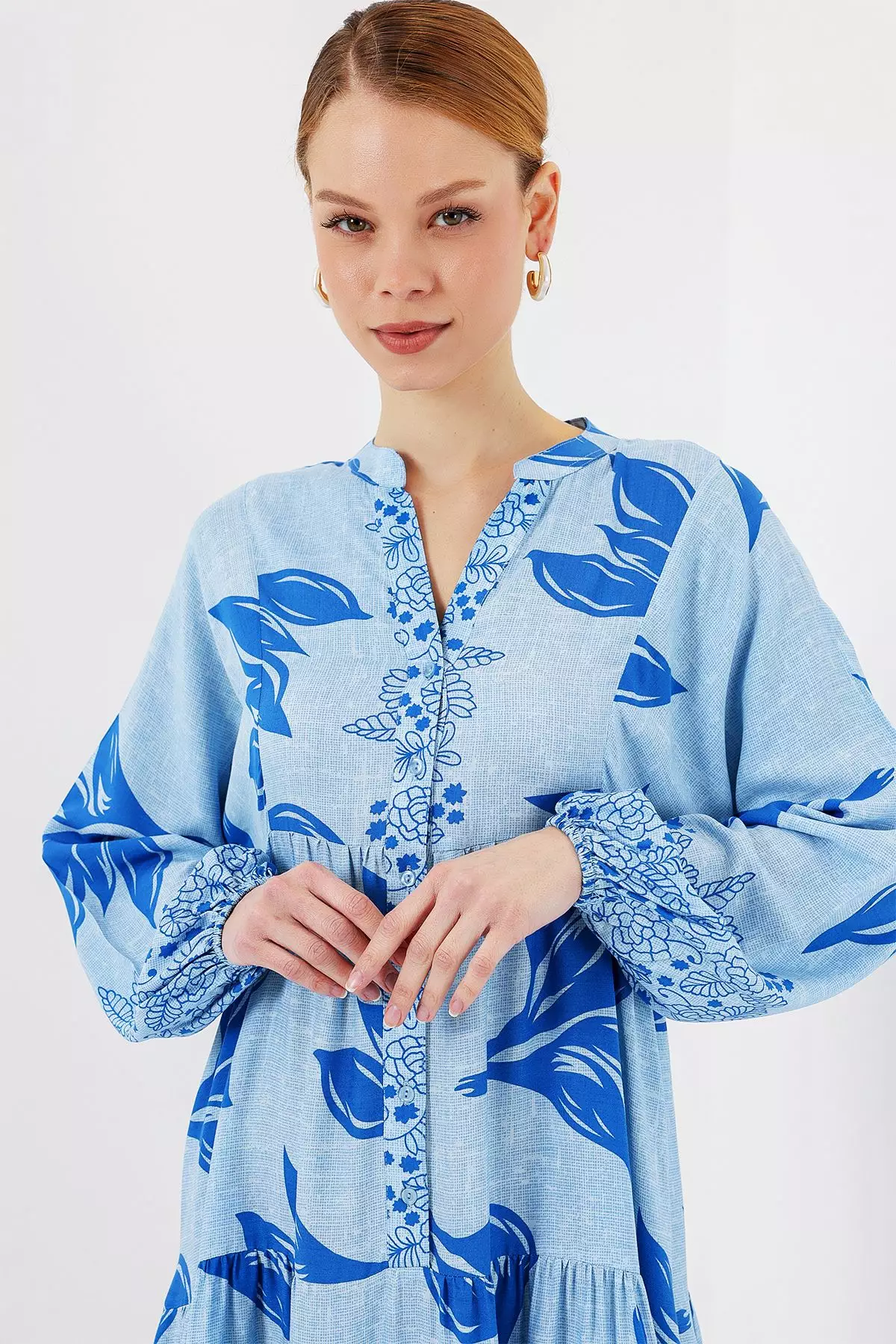 Patterned Modest Dress