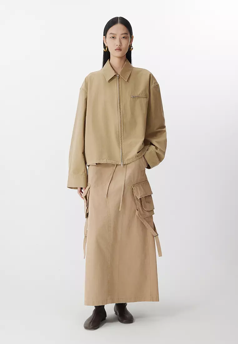 Long waist skirt with laces