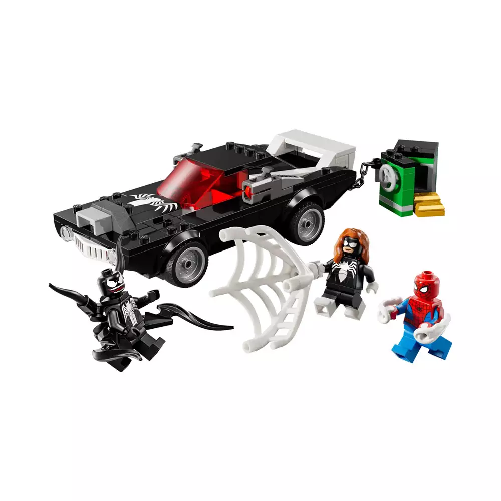LEGO MARVEL SPIDERMAN VS VENOM MUSCLE CAR SET 254 PCS 76309 - HITAM