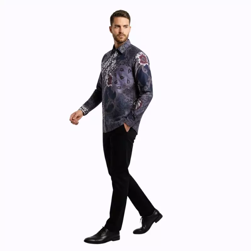 Kemeja Batik Pria - Bhatara Batik Fhirdan - Atasan Kemeja Batik Lengan Panjang