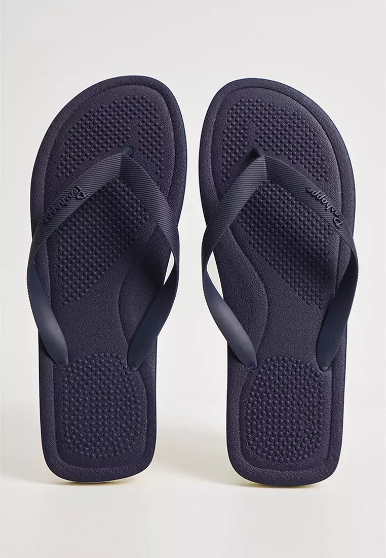 Discount on Penshoppe  shoes - SKU: Men's Two-Toned Textured Flip Flops
