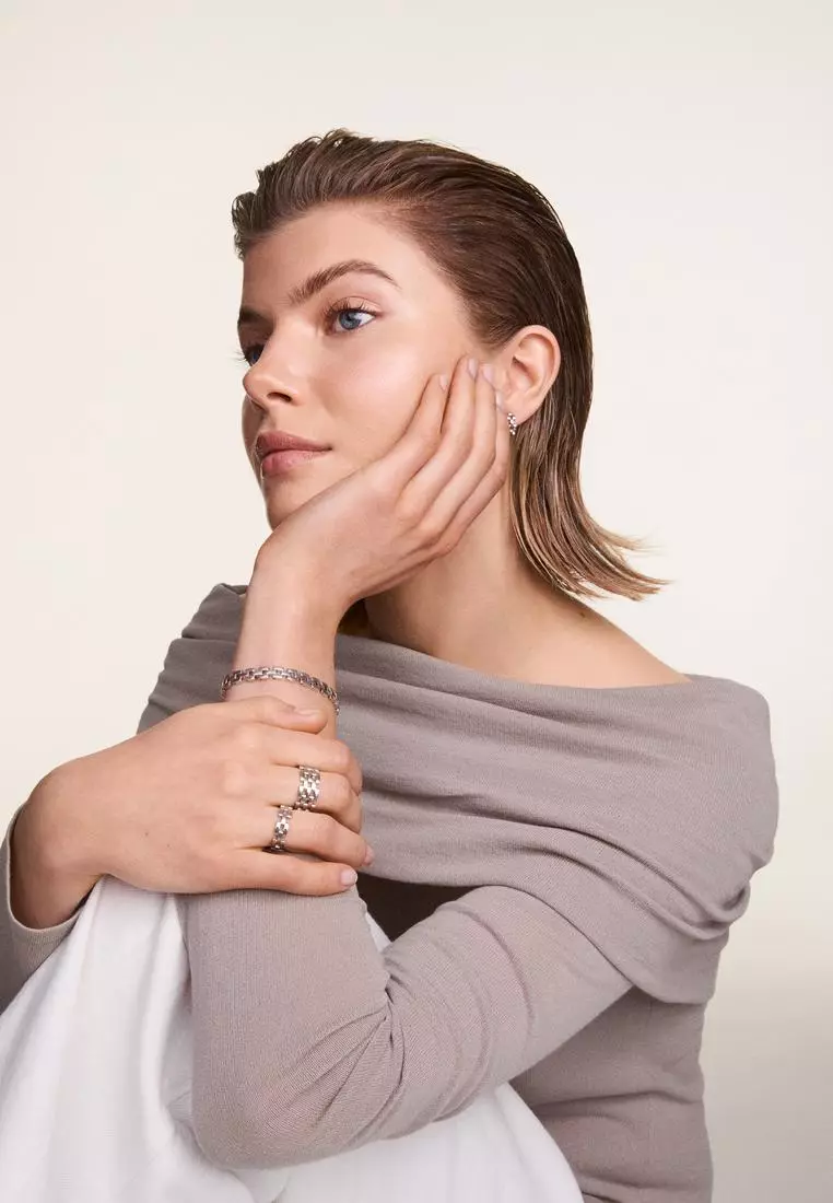 5-Link Ring Silver - Unisex Ring for women and men stainless steel Ring DW Official Authentic Original Cincin perempuan lelaki DW