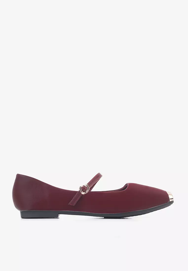 Sepatu Flatshoes Balet Wanita Square Toe L.Megumi