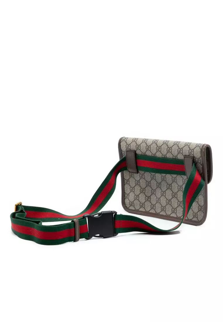Pre-Loved Gucci Gg Supreme Web Neo Vintage Belt Bag