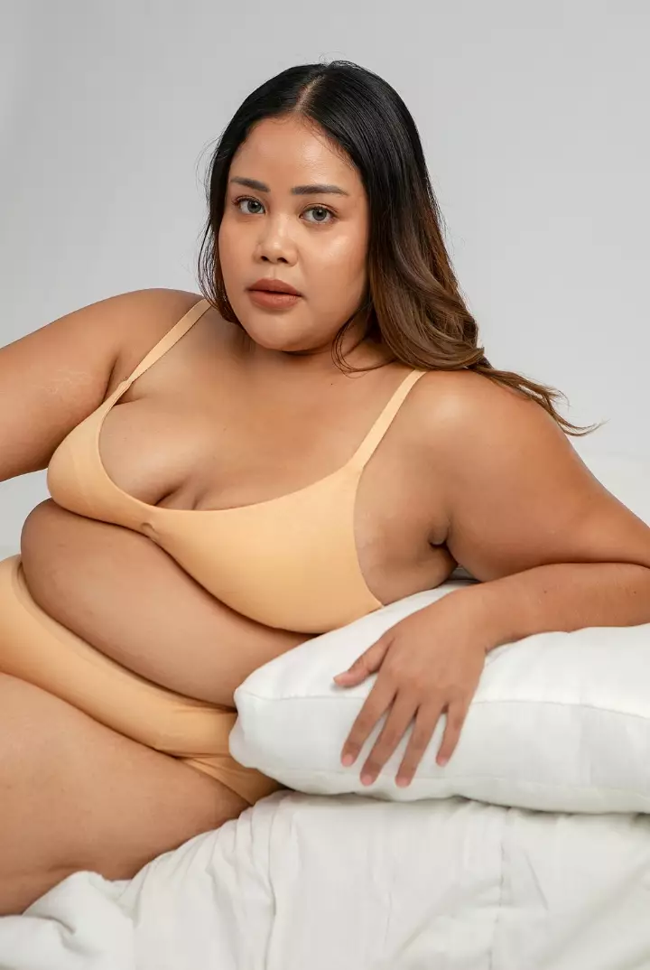 Bra BH Padded Tanpa kawat Wanita Tencel Modal | SARE studio Underwear SALINA in Beige